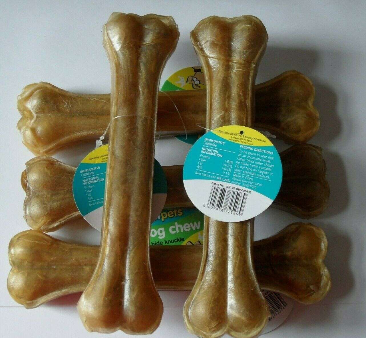 thumbnail image 2 of Spoil Your Pup With 123 Treats Rawhide Donuts! 3.5-Inch Beefhide Chews For All Dogs 2 of 3